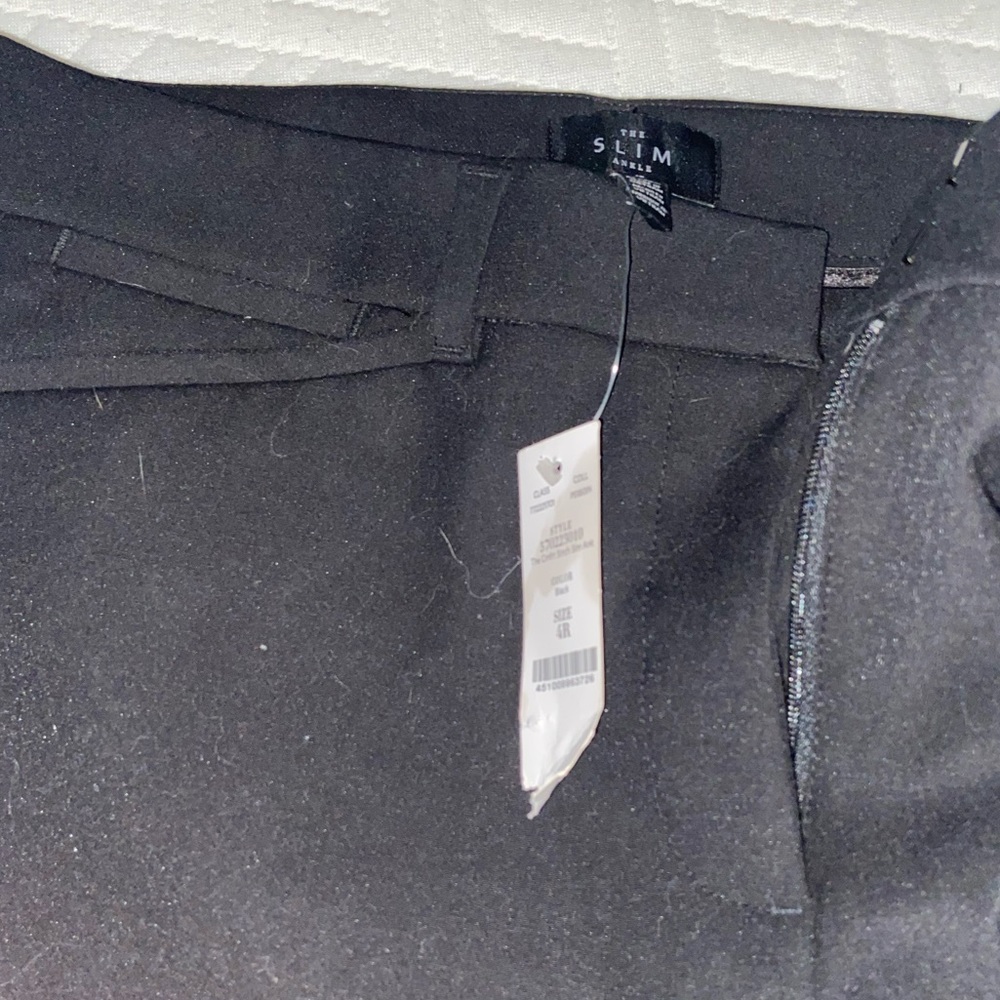 comfort black stretch slim ankle pants